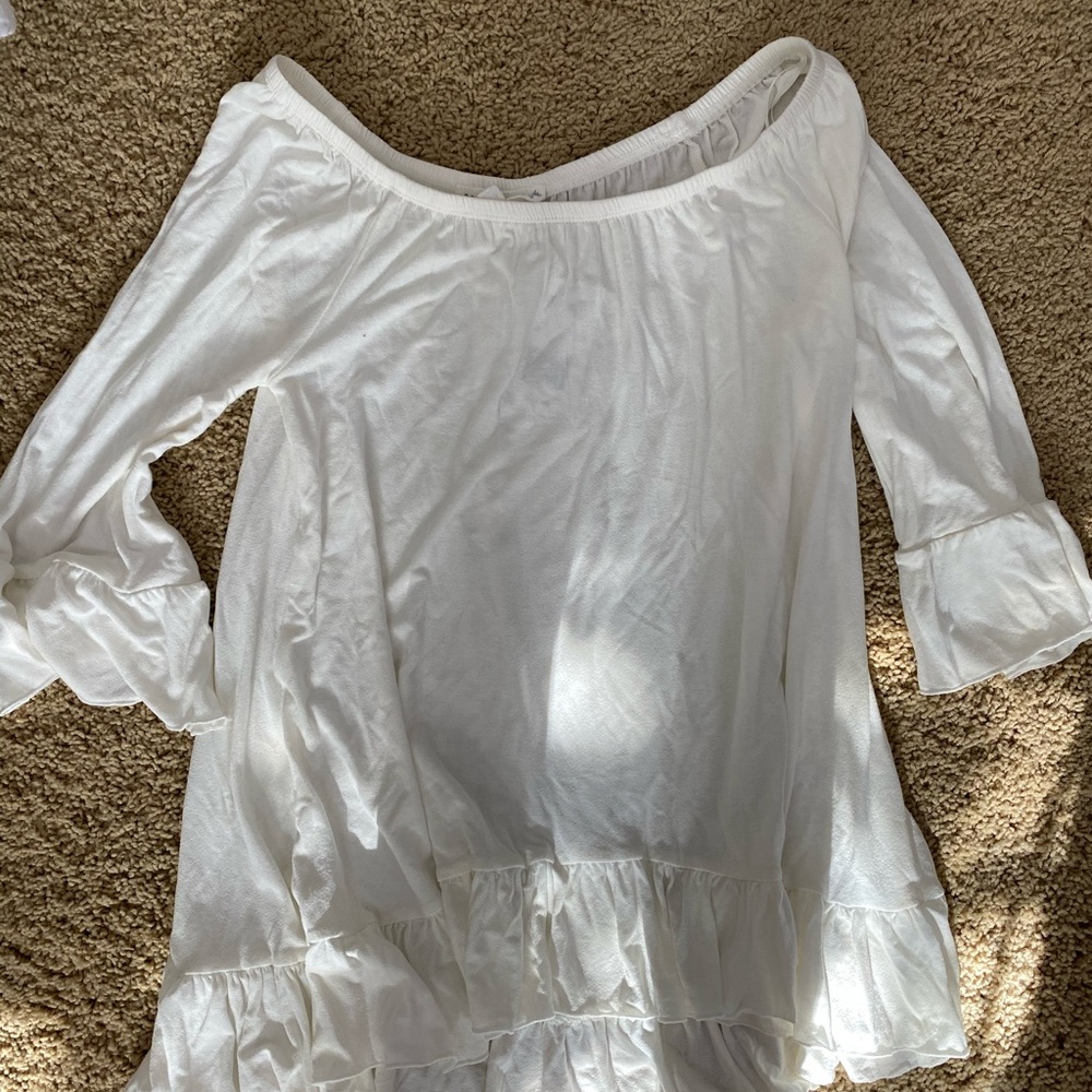 White off the shoulder blouse
